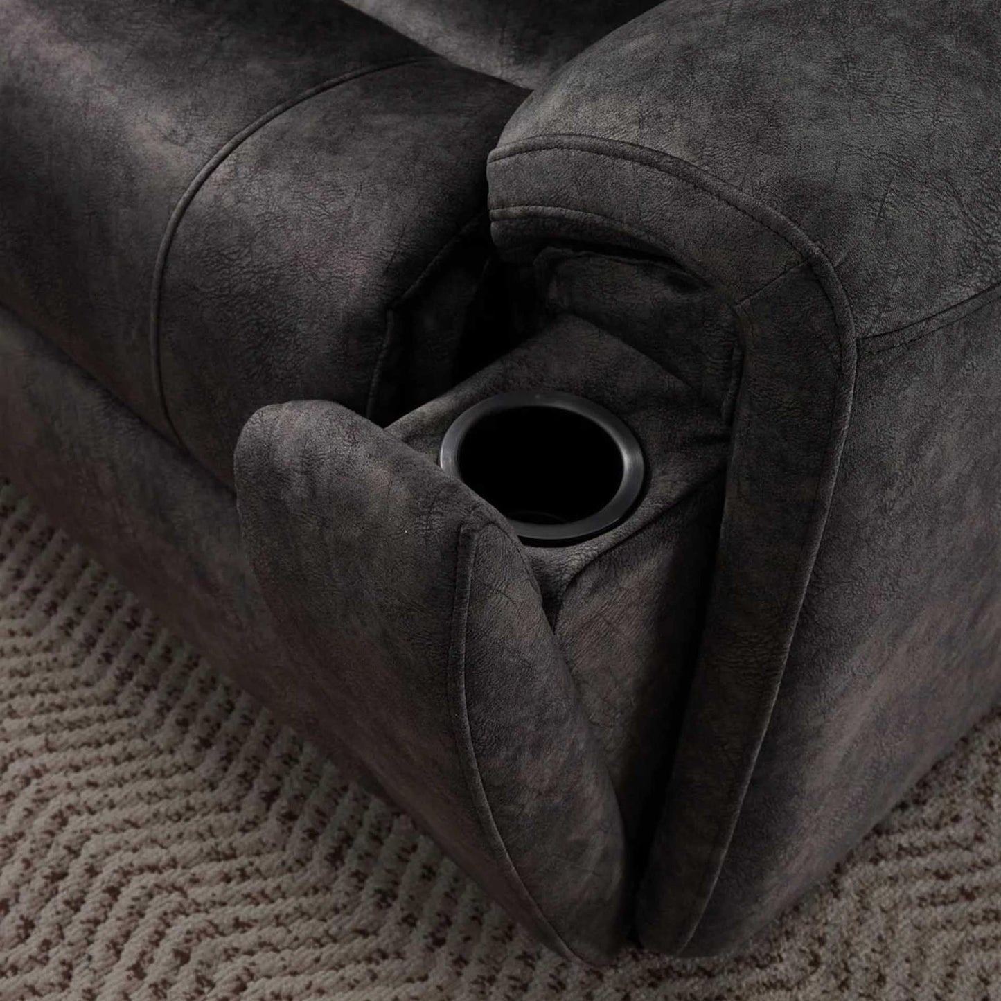 Valtos 2 Corner 2 Fabric Electric Reclining Corner sofa Grey or Brown