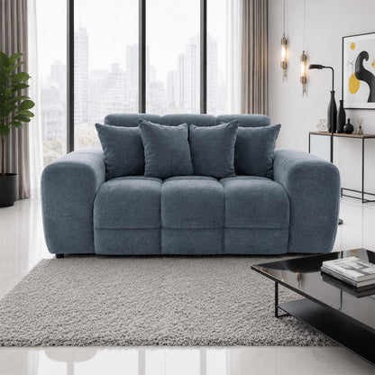 Jenson Plush Velvet 3 + 2 Seater Sofa Set Deep Seats & Boxed Arms