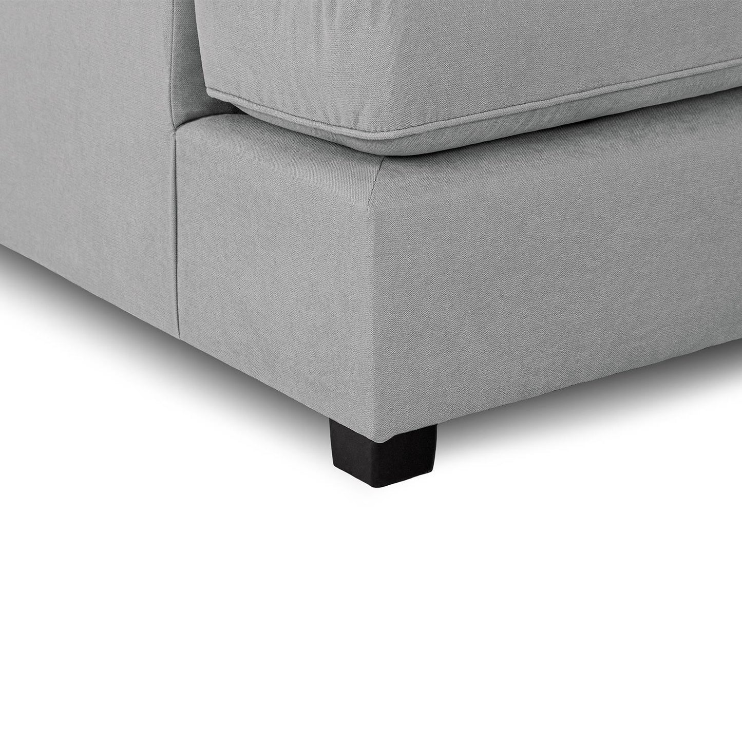 California Classic Fabric Beige, Black or Grey U shaped 6 Seater Sofa