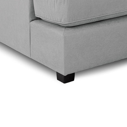 California Classic Fabric Beige, Black or Grey U shaped 6 Seater Sofa