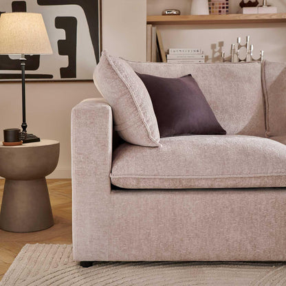 Symphony Chenillle Fabric Modular Chaise L shaped Corner Sofa