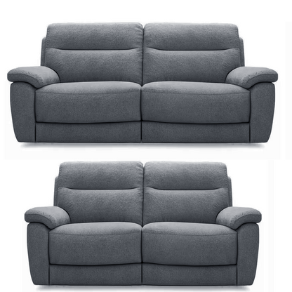 Keswick Power Recliner Beige or Grey Sofa Suite