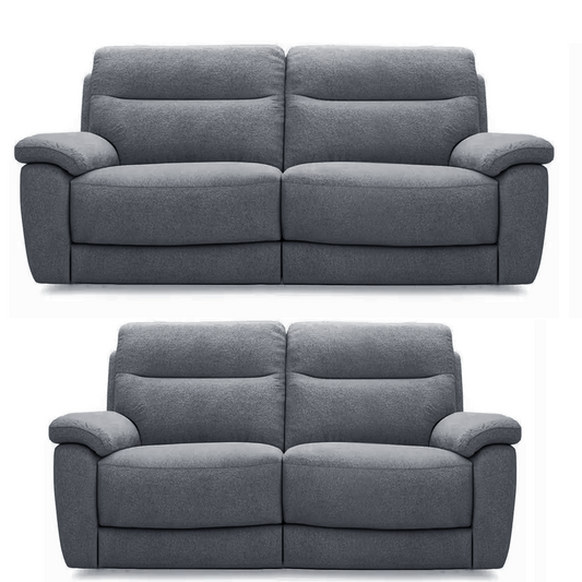 Keswick Power Recliner Beige or Grey Sofa Suite