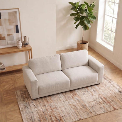 Melrose Woven Fabric 3 + 2 + 1 Three Piece Sofa Suite Beige or Grey