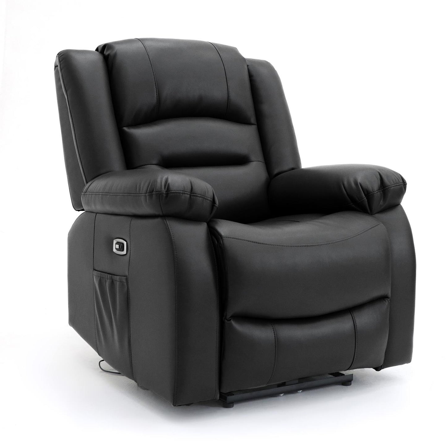Arlo Black or Grey Leather Like Electric Reclining Armchair