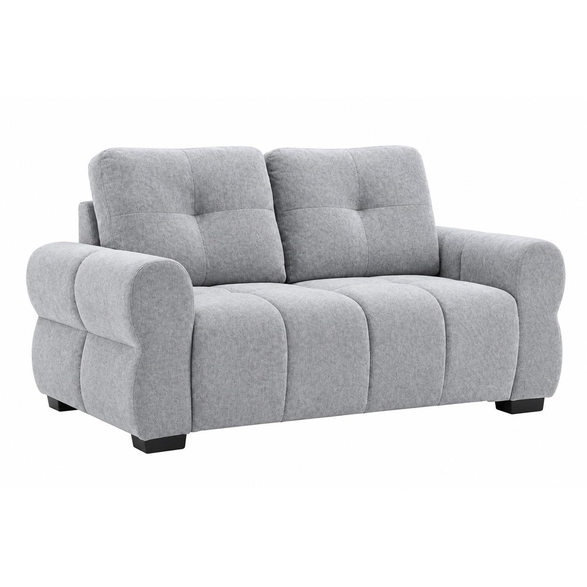 Sandford 2 Seater Fabric Sofa Rolled Arms Beige or Grey