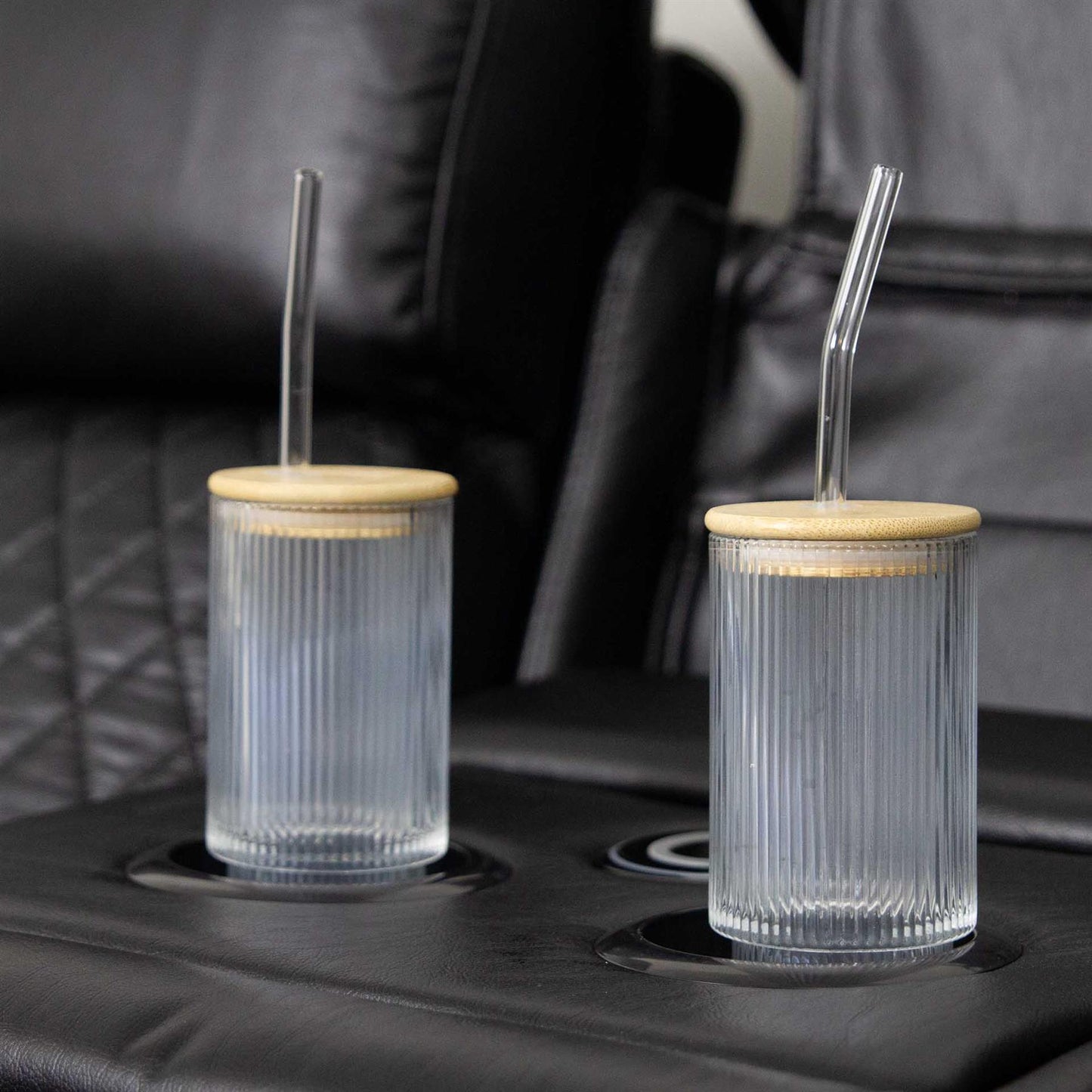 Felix Black or Grey Leather Electric Reclining Sofa Suite USB Cup Holder