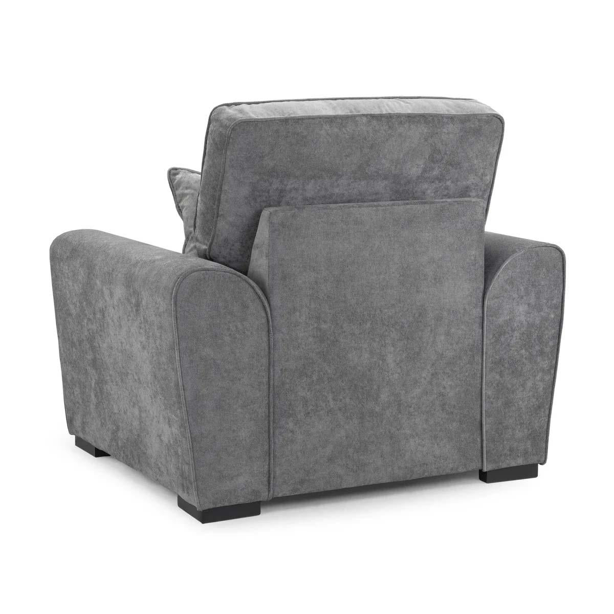 Montford Grey 3 + 2 + 1 Three Piece Sofa Suite High Back Fabric