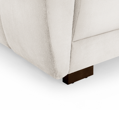 Zura Plush Fabric Large 2 Seater Sofa | Cream, Grey or Mocha
