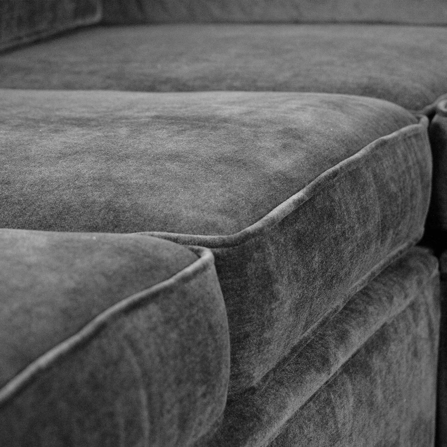 Ascot 5 Seater Corner Sofa Chenille Fabric Beige or Charcoal