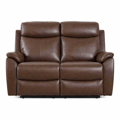 Ferndale 3 + 2 Recliner Sofa Set Brown Leatheraire Manual Suite