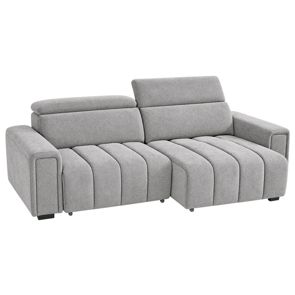 Millie 3 Seater Electric Sliding Sofa Adjustable Headrests 3 Colours