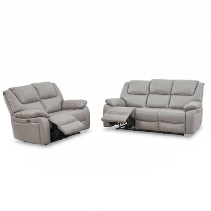 Knowle Electric Reclining Sofa Suite 3 + 2  Pisa Grey