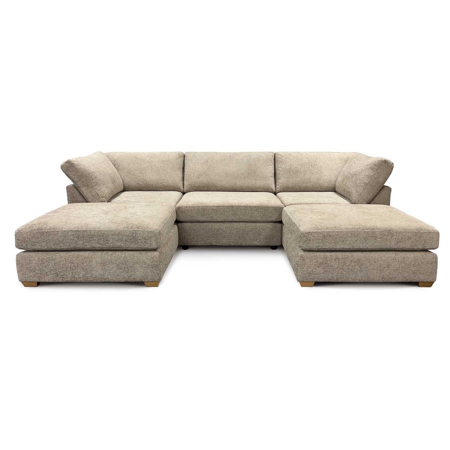 Kenzo U-Shaped 4-5 Seater Chenille Fabric Sofa