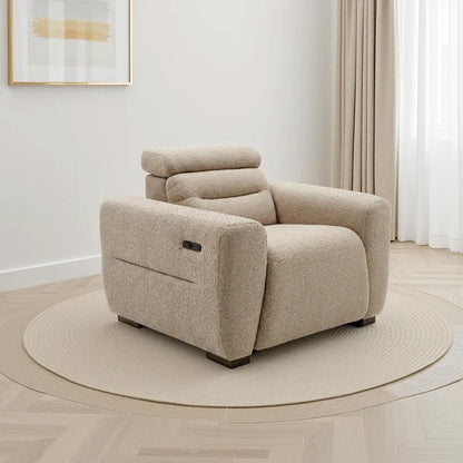 Thornton 3 Piece Electric Recliner Sofa Suite Boucle Beige or Grey