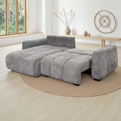Parkstone Universal Corner Sofabed with Storage Beige Green or Grey