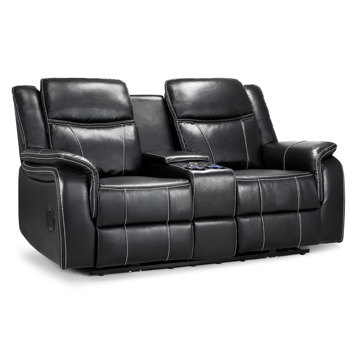 Orlando Black or Grey Leather Electric Reclining Sofa Suite 3 + 2