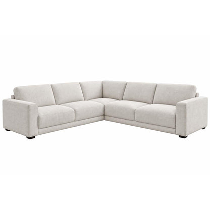 Melrose 5 Seater Woven Fabric Corner Sofa Removable Back Cushions