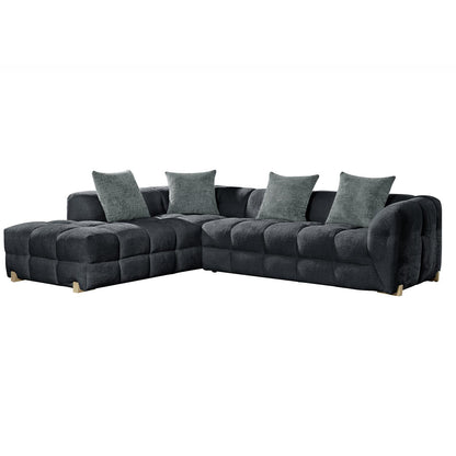 Geneva 5 Seater L Shaped Corner Sofa Left Hand Facing