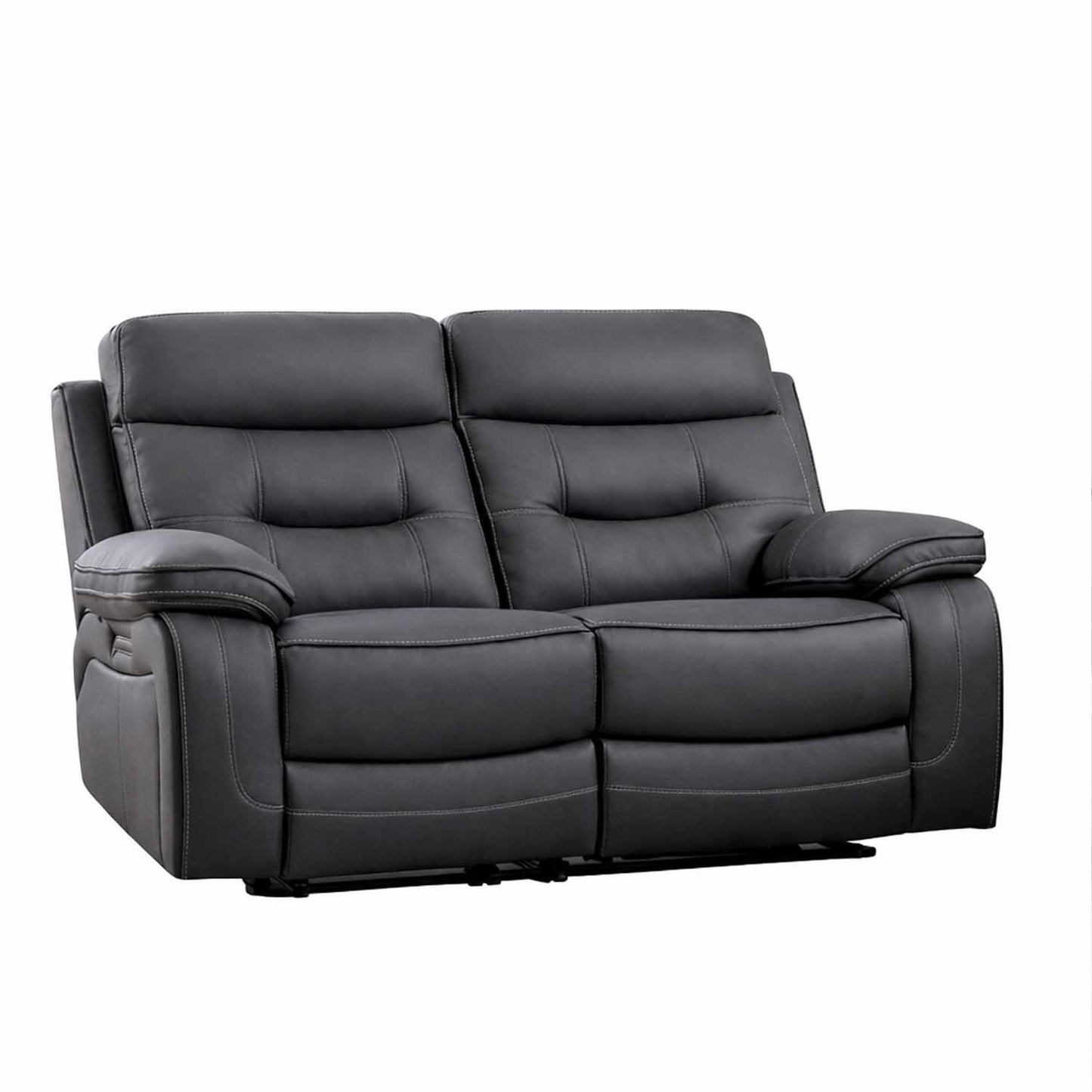 Renzo Grey Electric Recliner Sofa Suite 2 Seater + 2 Armchairs USB