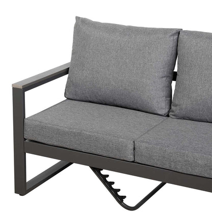 Aluminium Charcoal L Shaped RHF Outdoor Garden Furniture Coffee Table