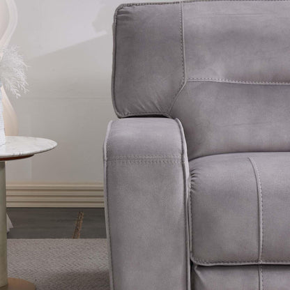 Caleb Power Electric Reclining Corner Sofa 5 Seater Aspen Latte USB
