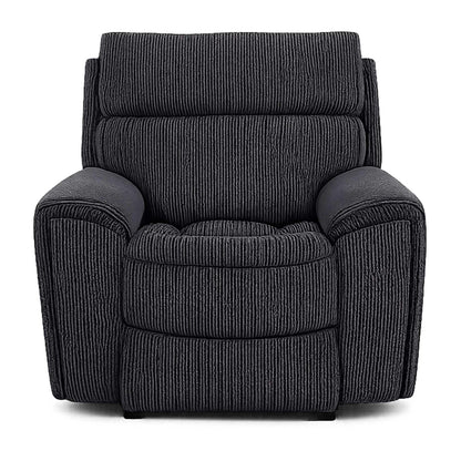 Lois Electric Reclining 3 Piece Sofa Suite 3 + 1 + 1 Black