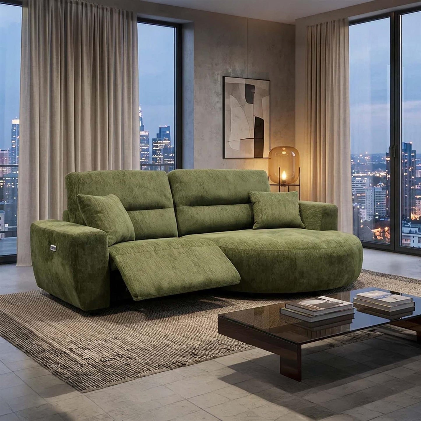 Denton Electric Recliner Chaise Sofa Left or Right Hand Facing