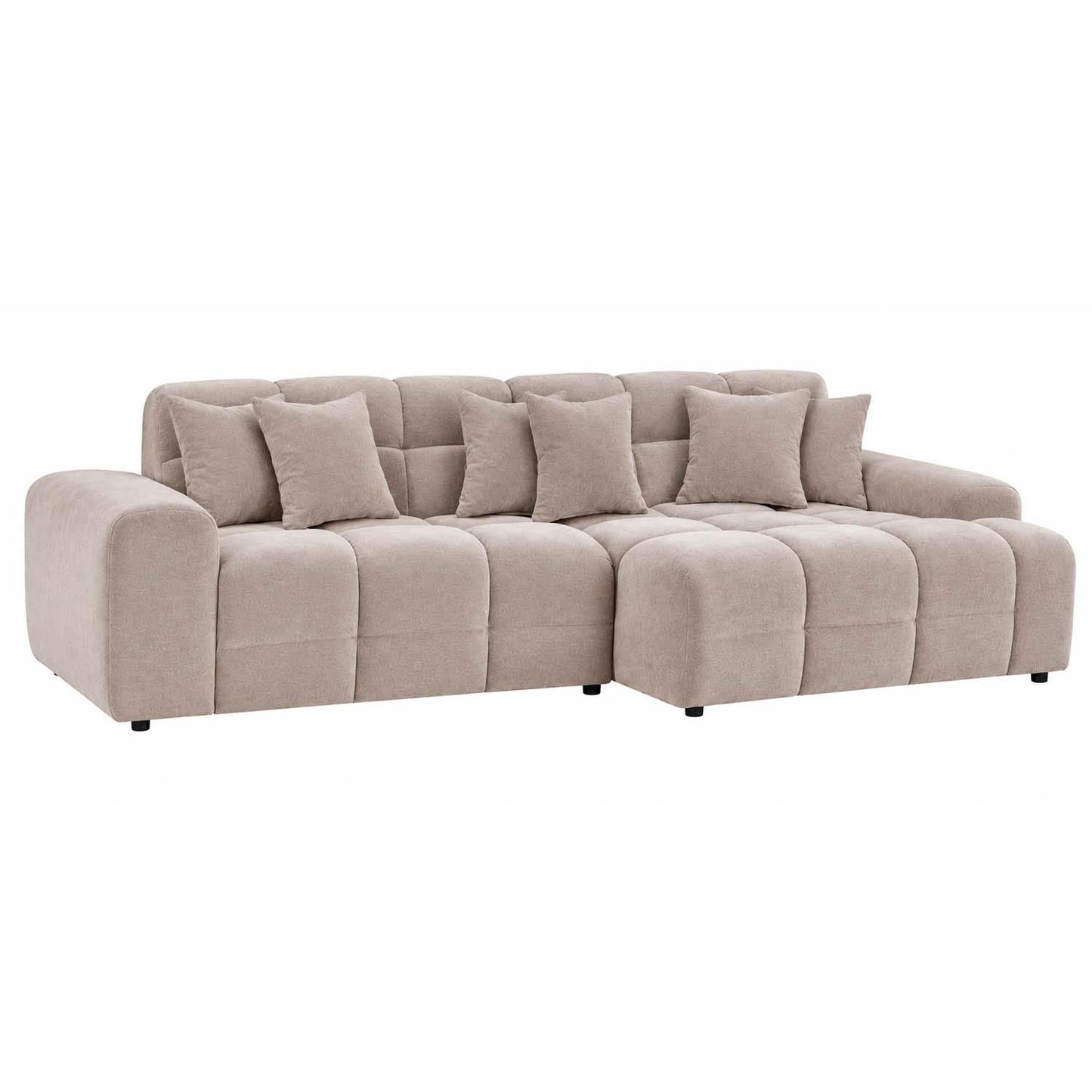 Jenson Plush Velvet Corner Sofa Left Right Hand Facing with Chaise