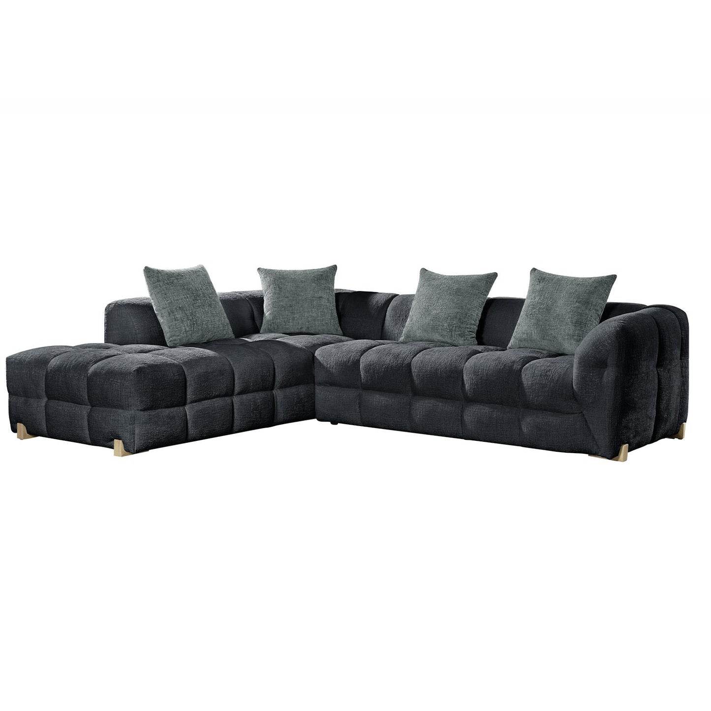 Geneva 5 Seater L Shaped Corner Sofa Left Hand Facing