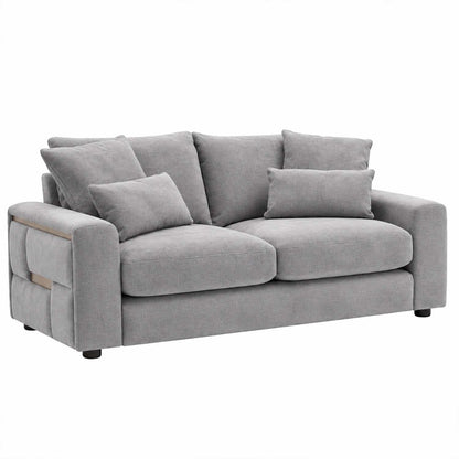 Juno Chenille 3 + 2 Seater Sofa Set with Removable Cushions