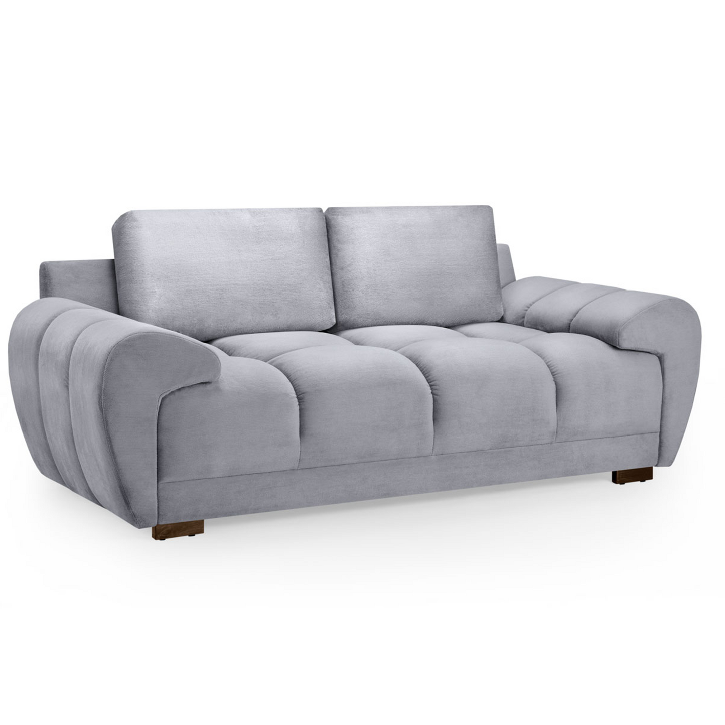 Zura Plush Fabric Large 2 Seater Sofa | Cream, Grey or Mocha