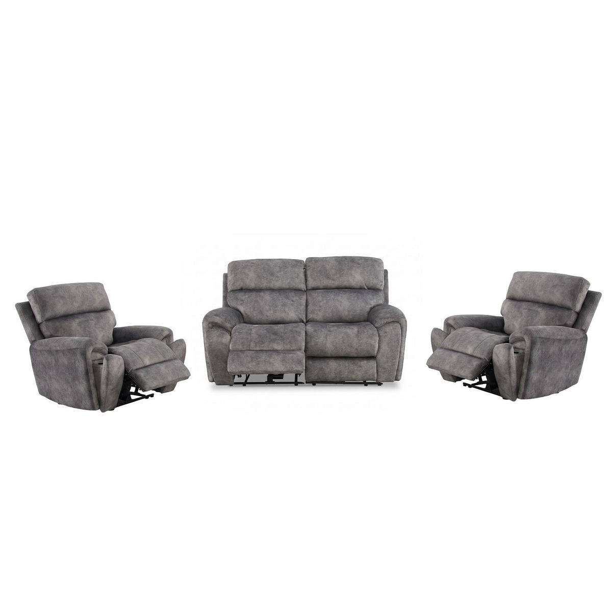 Valtos 2 + 1 + 1 Electric Recliner Sofa Suite Truffle or Grey