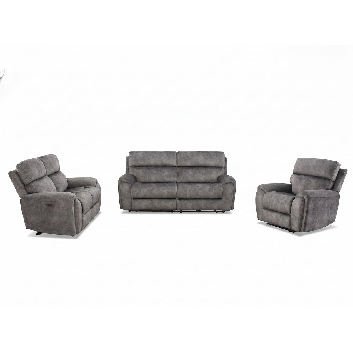 Valtos 3 + 2 + 1 Electric Recliner Sofa Suite Truffle or Grey