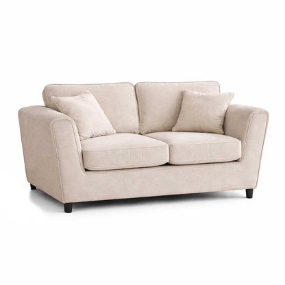 Ascot Large 2 Seater Sofa Chenille Fabric Beige or Charcoal