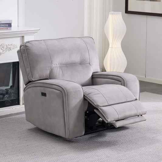 Caleb Power Electric Reclining Single Seater Armchair Aspen Latte