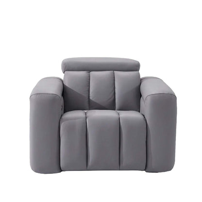 Delilah Electric Reclining Grey Armchair With Soundbar