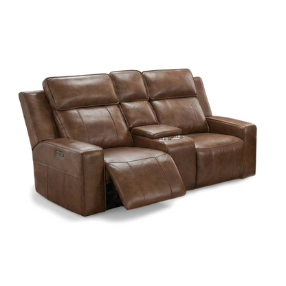Barcino Leather Look Electric Reclining Sofa Suite 3 + 2 USB Charging