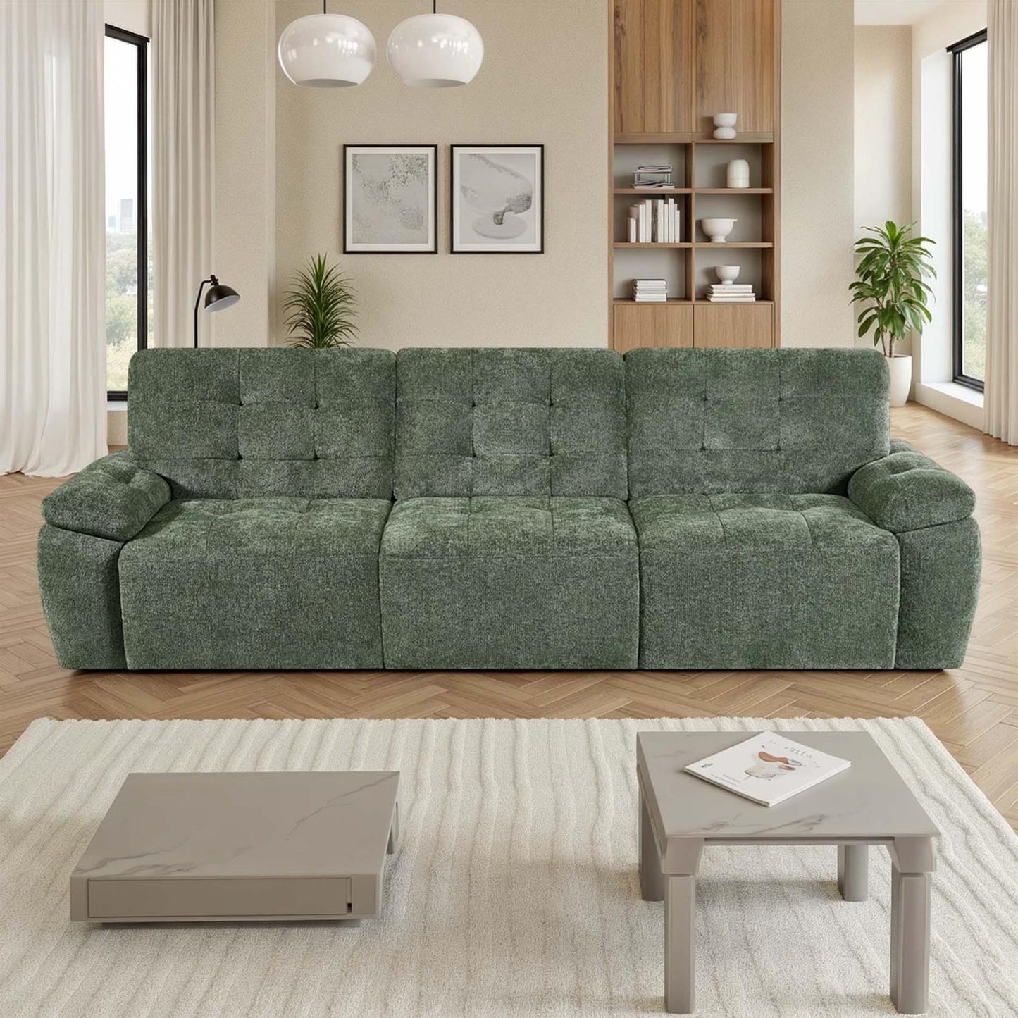 Drayton Electric Sofa Bed Large 3 Seater with Power Sliding Seats