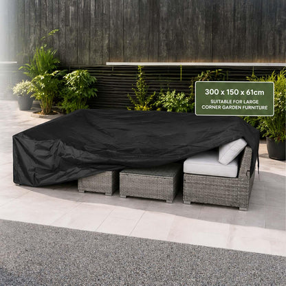 Waterproof Garden Rain Patio Cover 3m x 1.5m Furniture Protector
