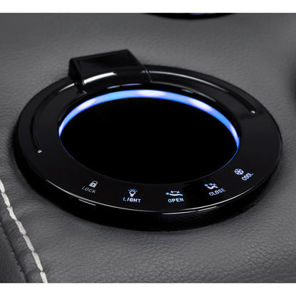 Orlando Black or Grey Leather Electric Reclining Sofa Suite 3 + 2