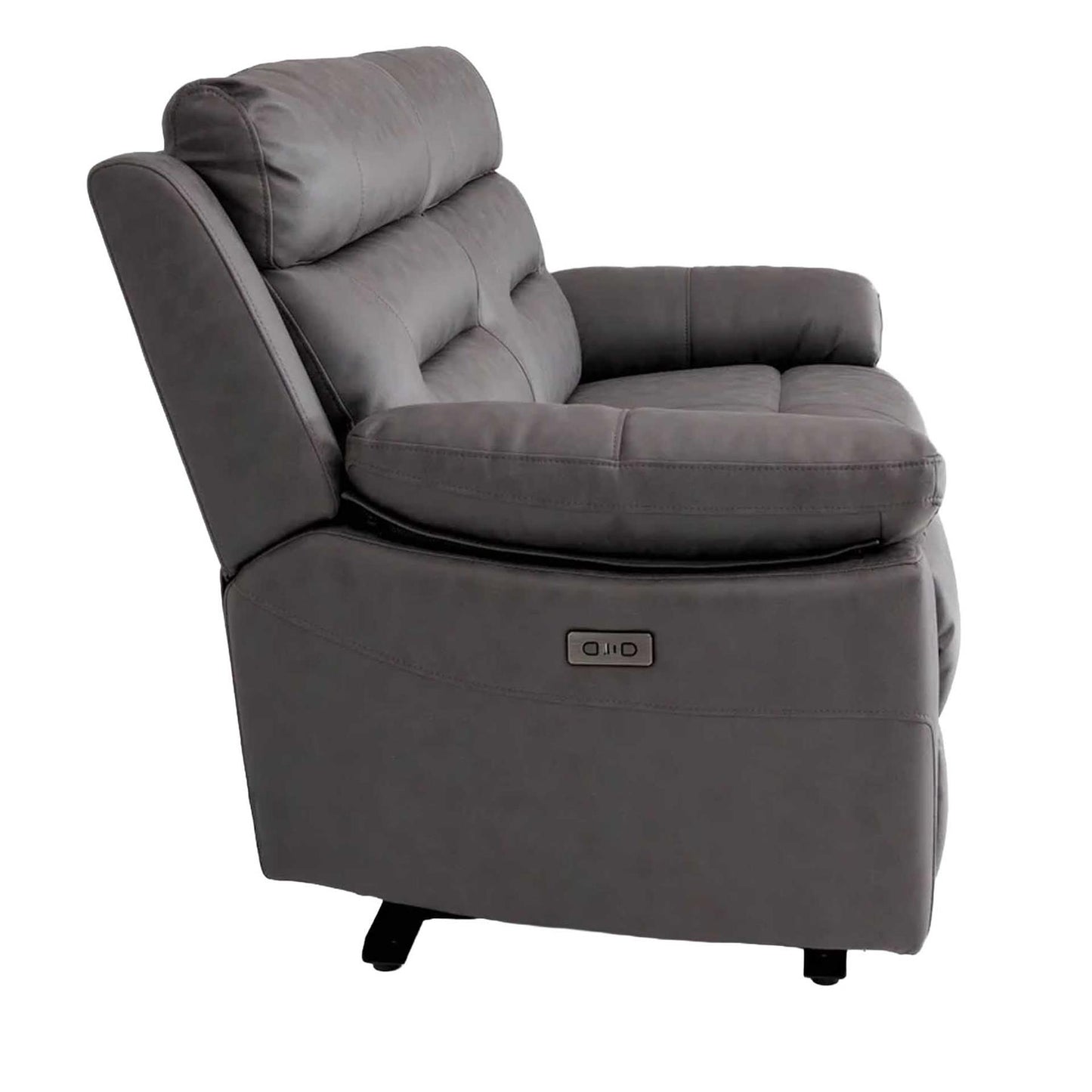 Lucy Electric Reclining 3 Piece Sofa Suite 3 + 1 + 1 Grey