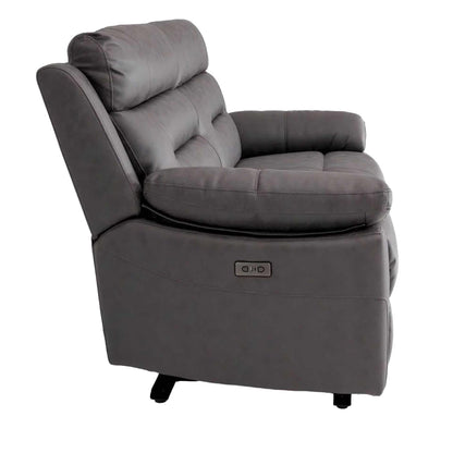 Lucy Electric Reclining 3 Piece Sofa Suite 3 + 1 + 1 Grey