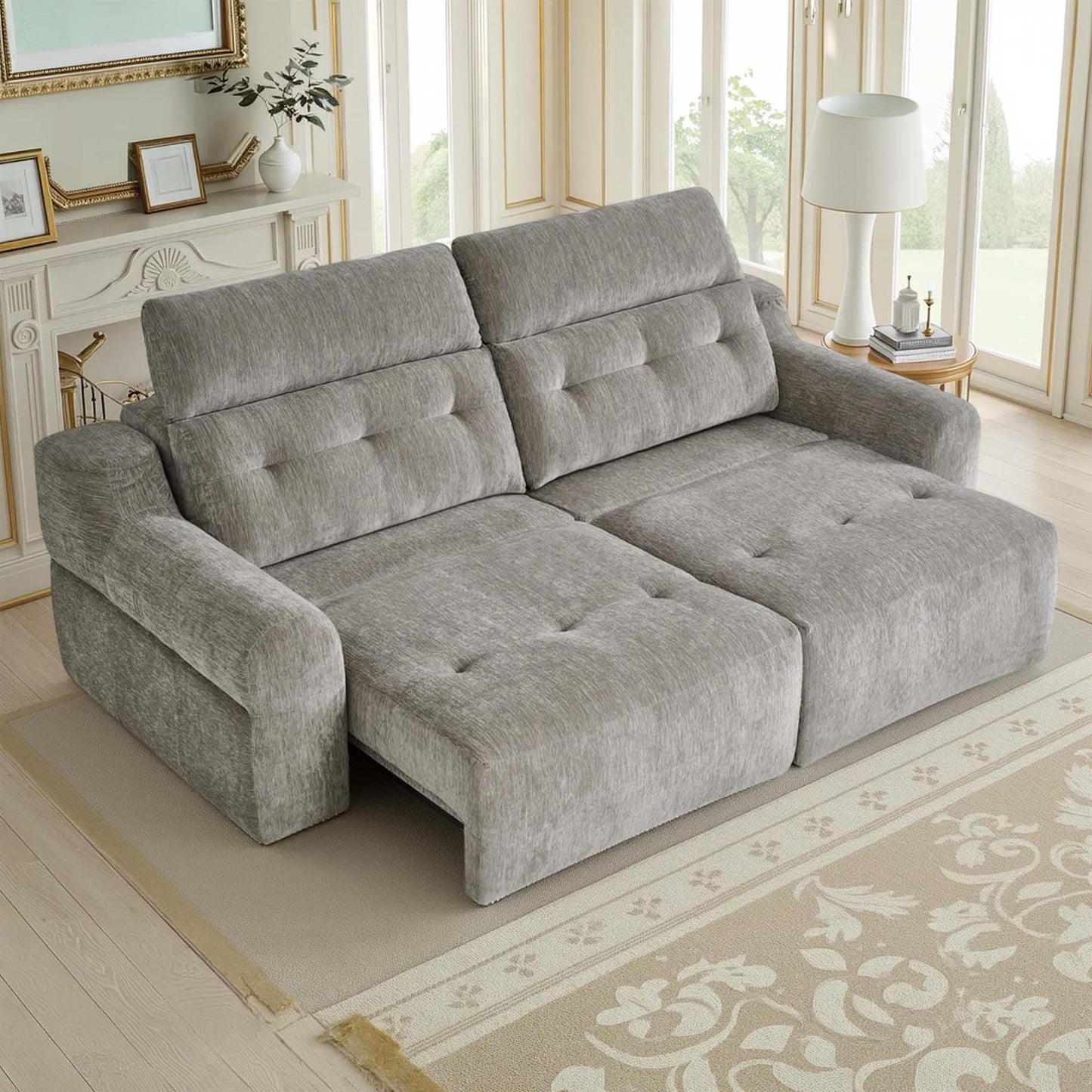 Harrington Electric Sofa Bed Chenille with Adjustable Headrests