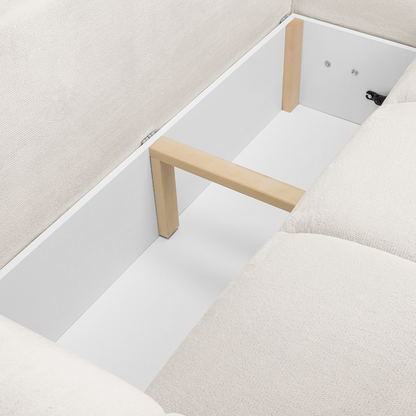 Zura Plush Velvet Large 3 Seater L Shaped Universal Corner Sofa Bed