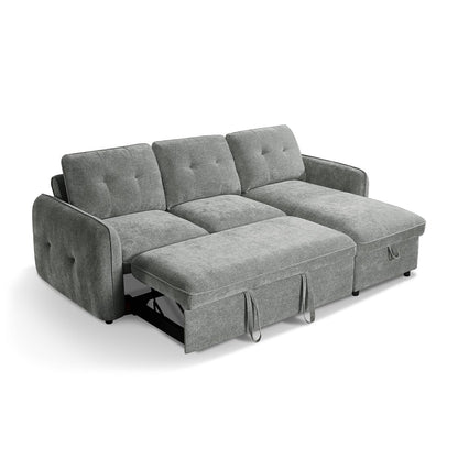 Seattle L Shaped 4 Seater Fabric Corner Sofa Bed