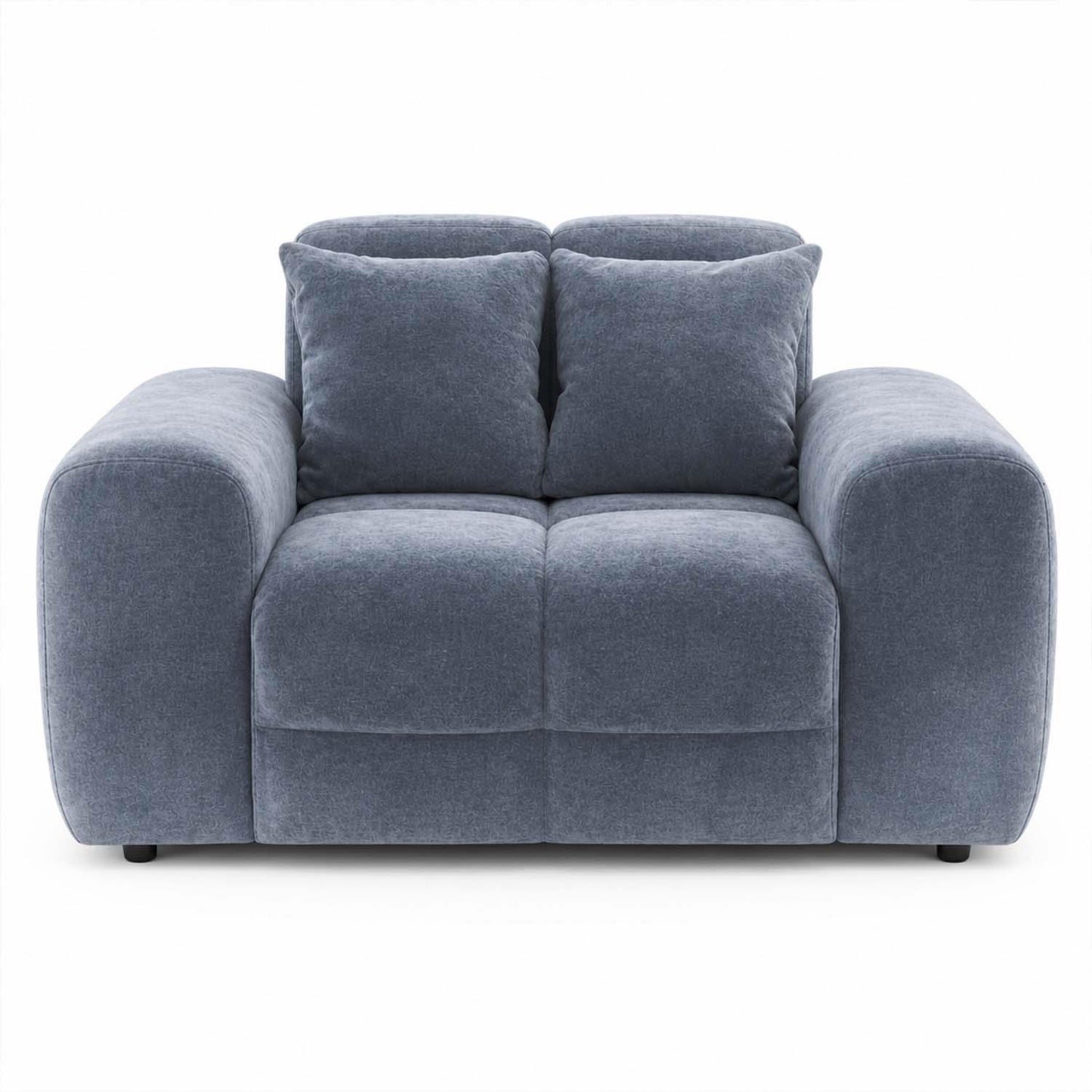 Jenson Plush Velvet Armchair with Deep Seat & Thick Boxed Arms