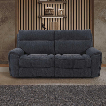 Lois Electric Reclining 3 Piece Sofa Suite 2 + 1 + 1 Black