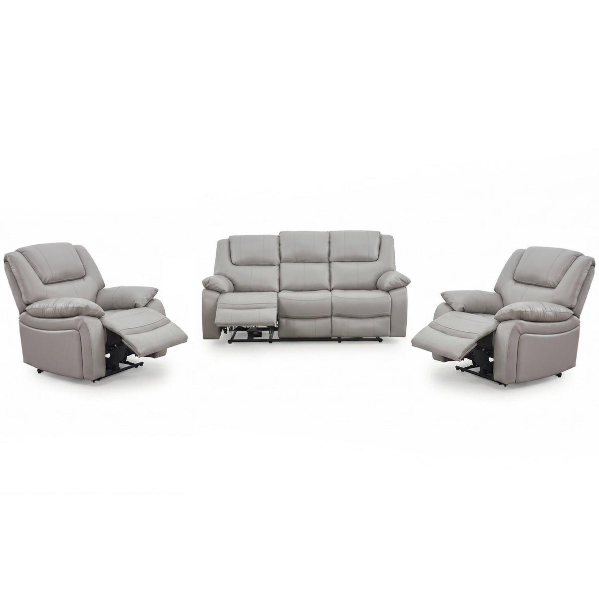 Knowle Electric Reclining 3 Piece Sofa Suite 3 + 1 + 1 Pisa Grey