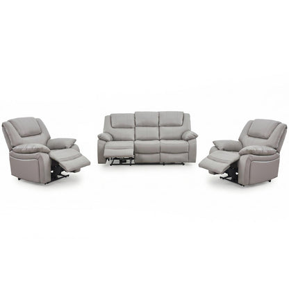 Knowle Electric Reclining 3 Piece Sofa Suite 3 + 1 + 1 Pisa Grey